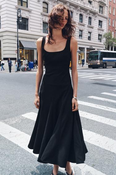 ROBE MIDI ZW COLLECTION - Noir de Zara - Image 1