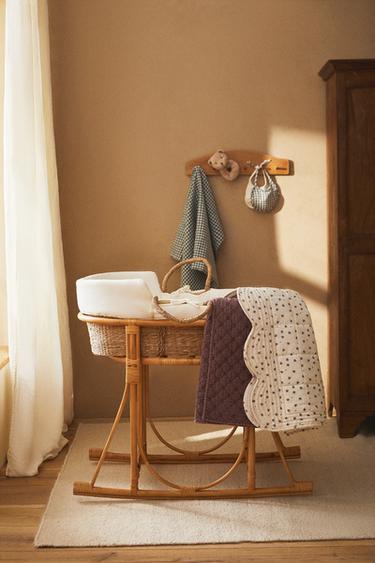 RATTAN MOSES BASKET - Light beige by Zara