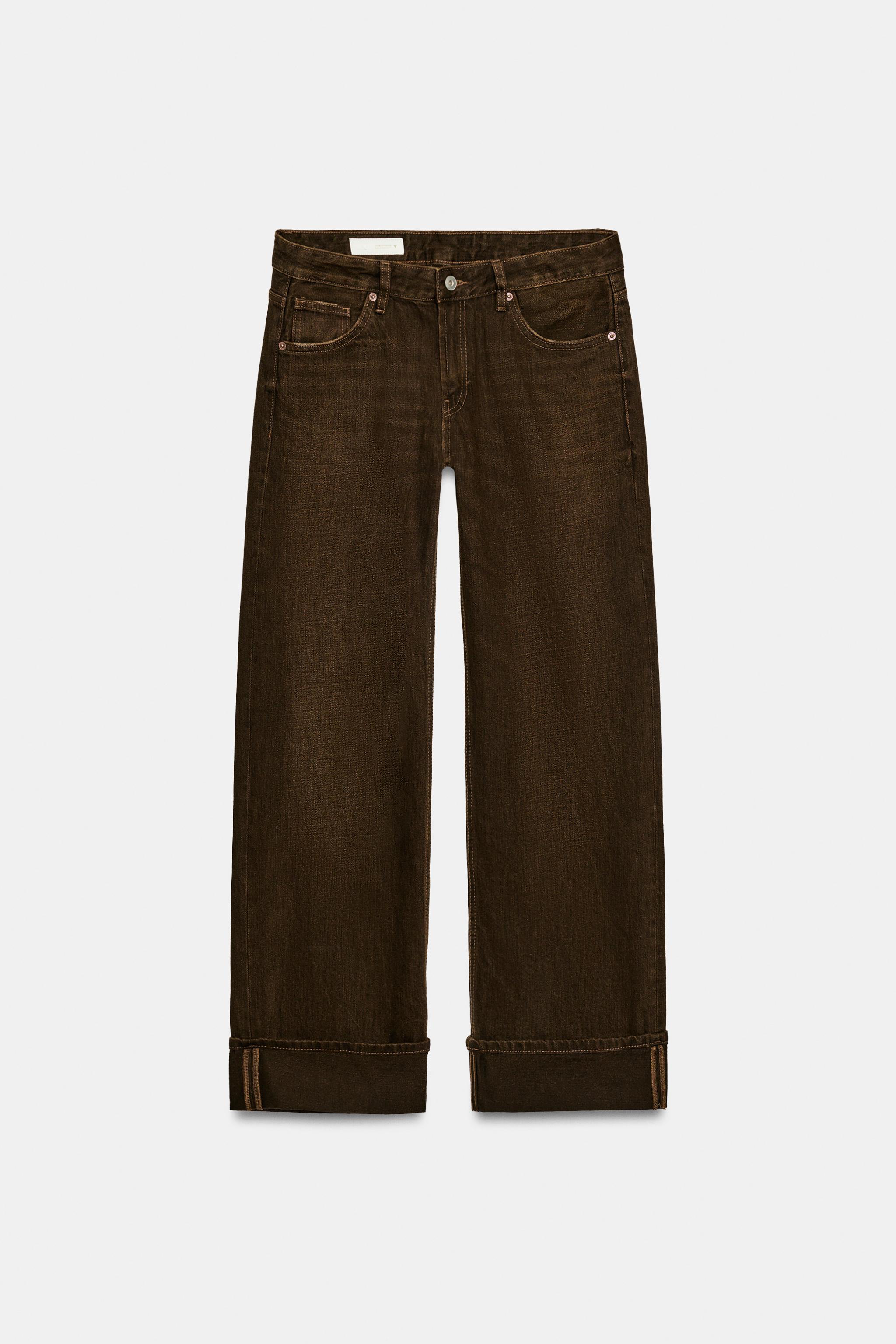 TRF FOLDED LOW-RISE JEANS