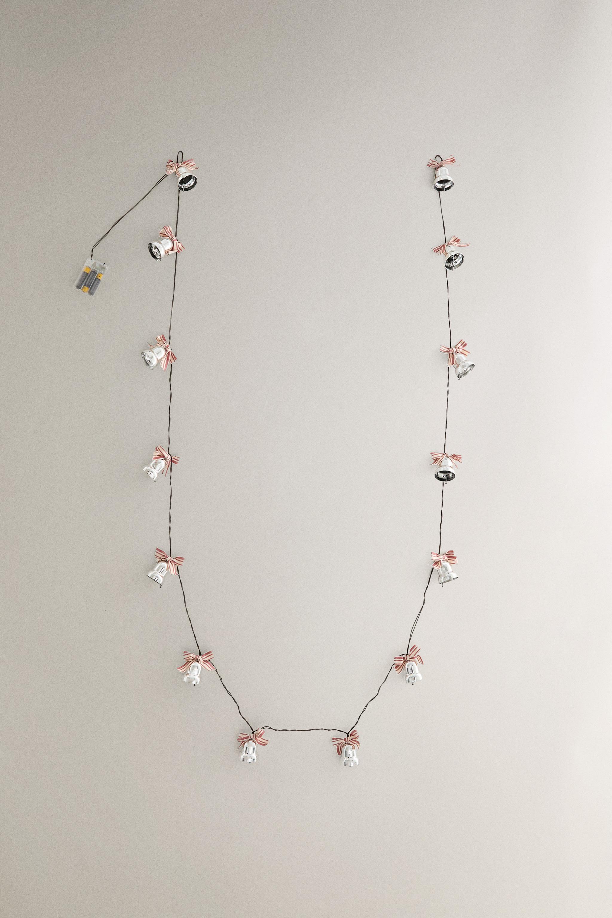 CHRISTMAS BELL LIGHT GARLAND - Silver | ZARA United States