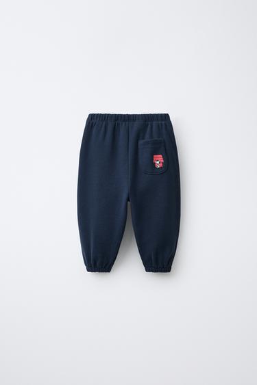SNOOPY PEANUTS™ PLUSH JOGGERS - Navy blue by Zara - Image 1