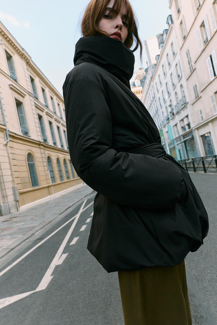 BELTED QUILTED ANORAK