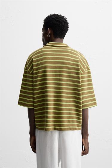 STRIPED RELAXED FIT POLO SHIRT - Multicoloured by Zara - Image 2