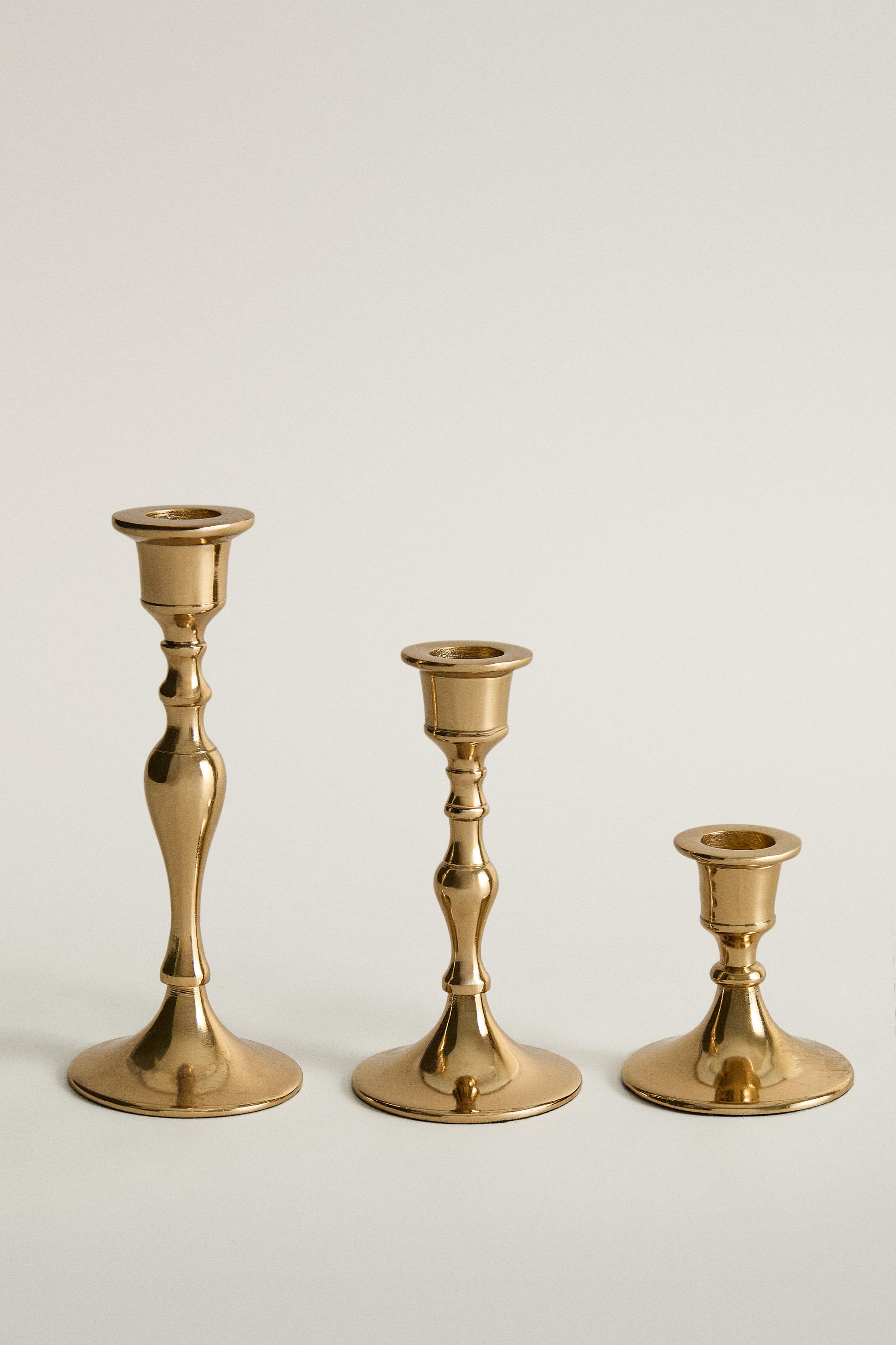 GOLD CHRISTMAS CANDLESTICK - Golden | ZARA United States