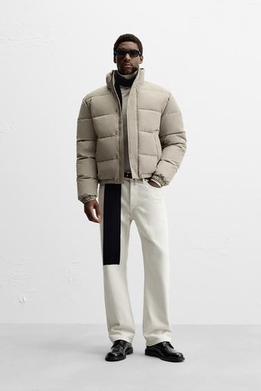 BOXY FIT PADDED JACKET - Beige by Zara - Image 0