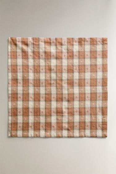 SERVIETTES DE TABLE CARREAUX FIL TEINTÉ - Rose clair de Zara - Image 1