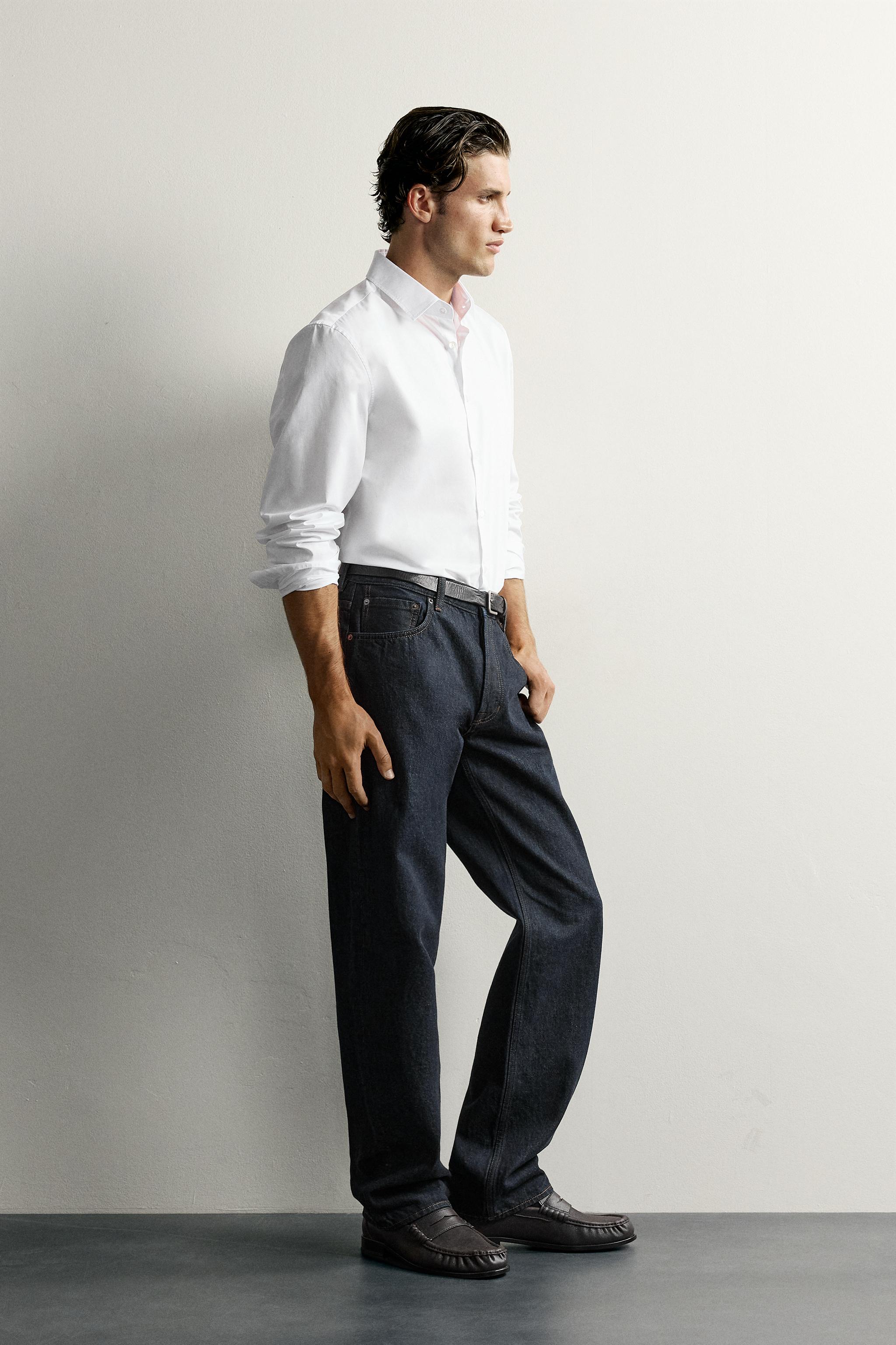 Zara PAMUKLU SLIM FIT GÖMLEK görsel 4