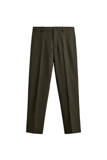 PANTALÓN TRAJE SLIM FIT - Khaki de Zara