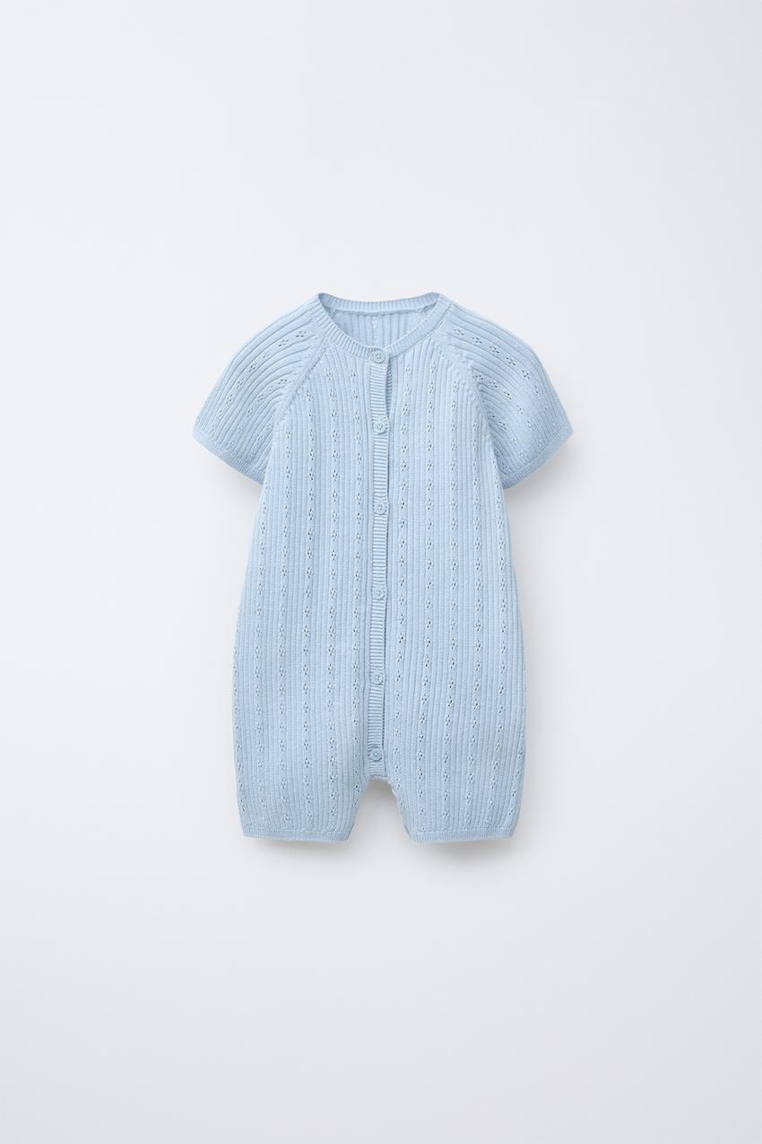 OPENWORK KNIT PLAYSUIT