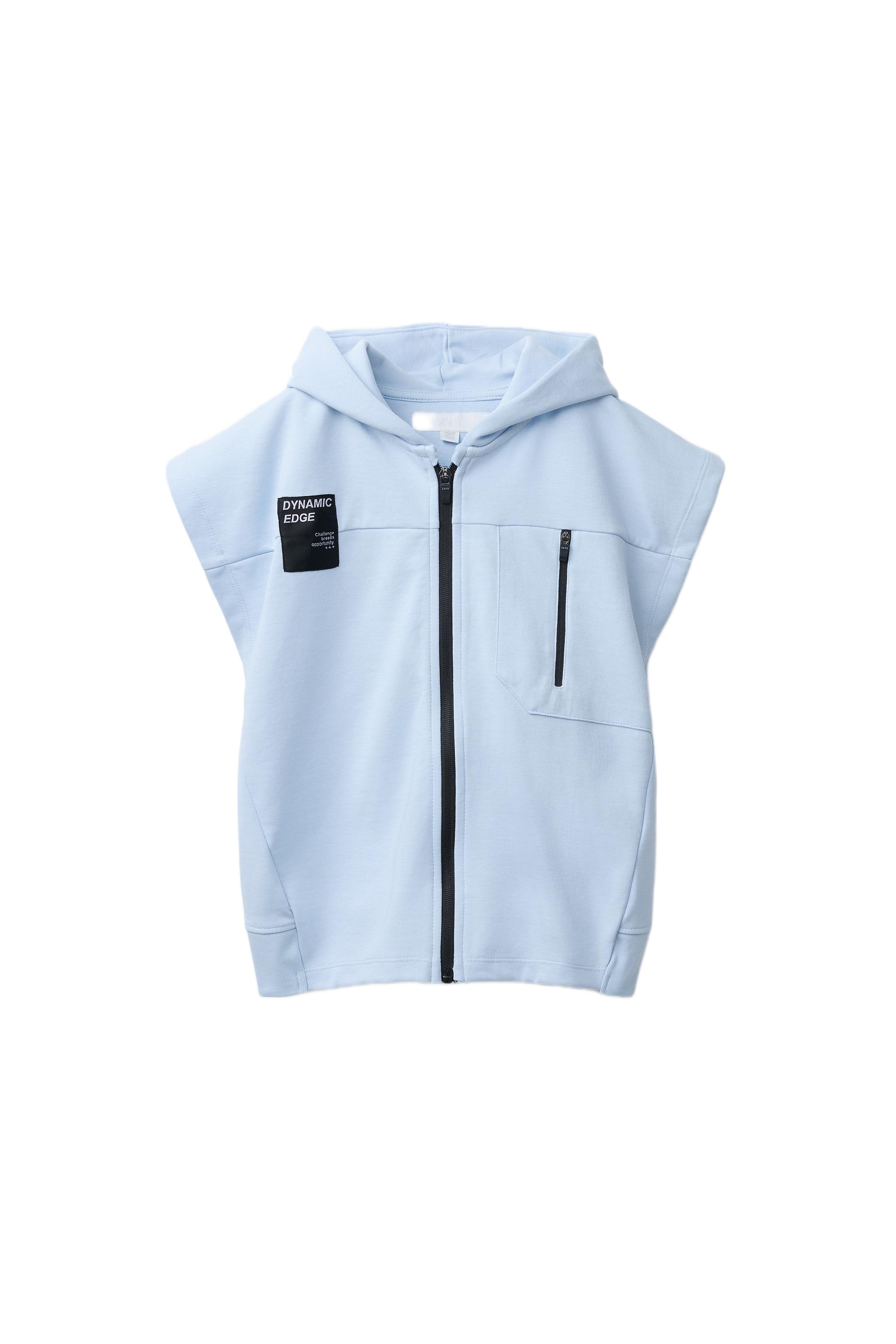 えり COLETE SPORTY INTERLOCK - Azul-claro | ZARA Brasil