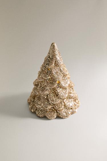 DÉCO SAPIN DE NOËL LUMINEUX PETIT MODÈLE - Doré de Zara - Image 1