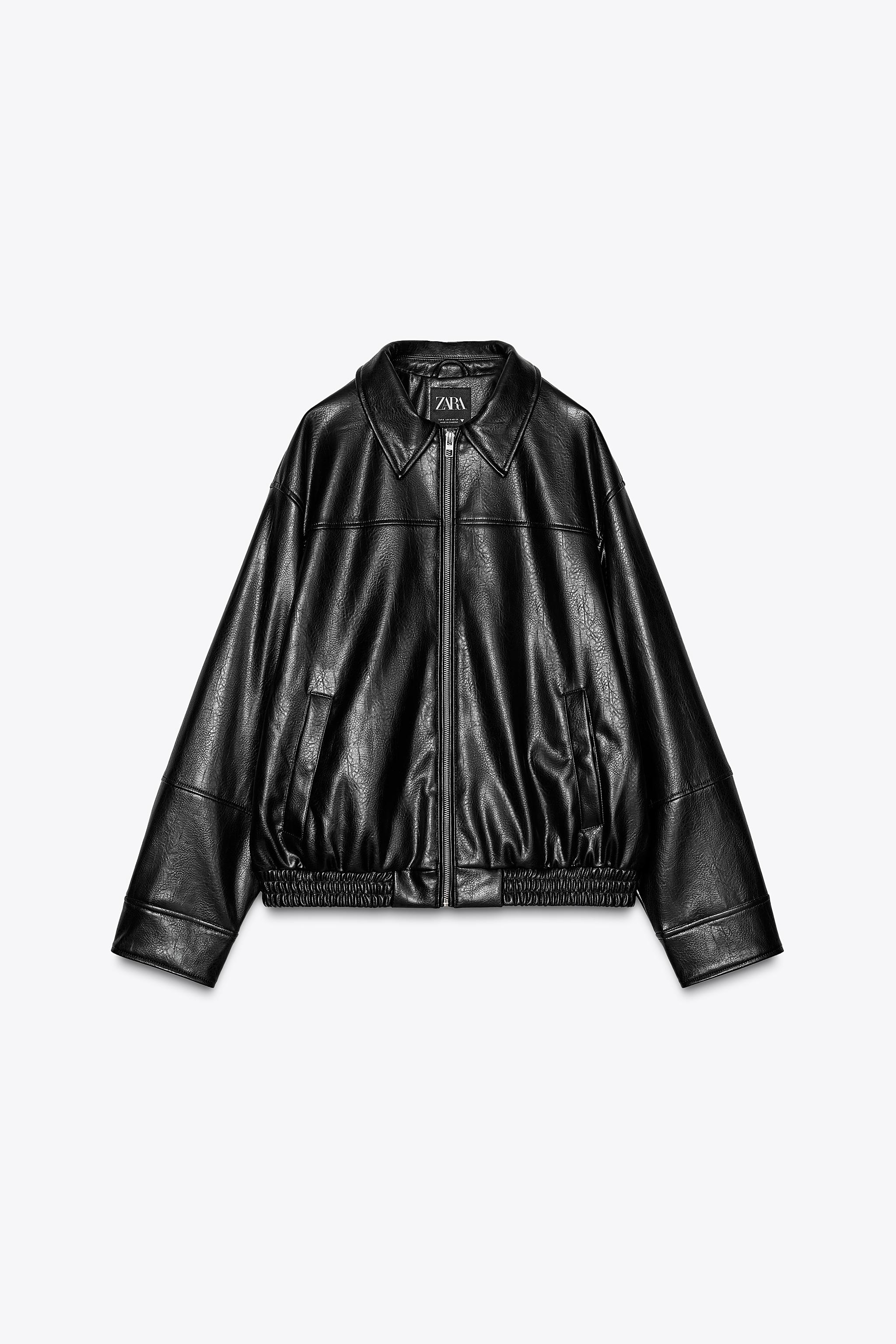 Leather Jacket Cuir Zara Zara Leather Zara Homme Blouson Cuir