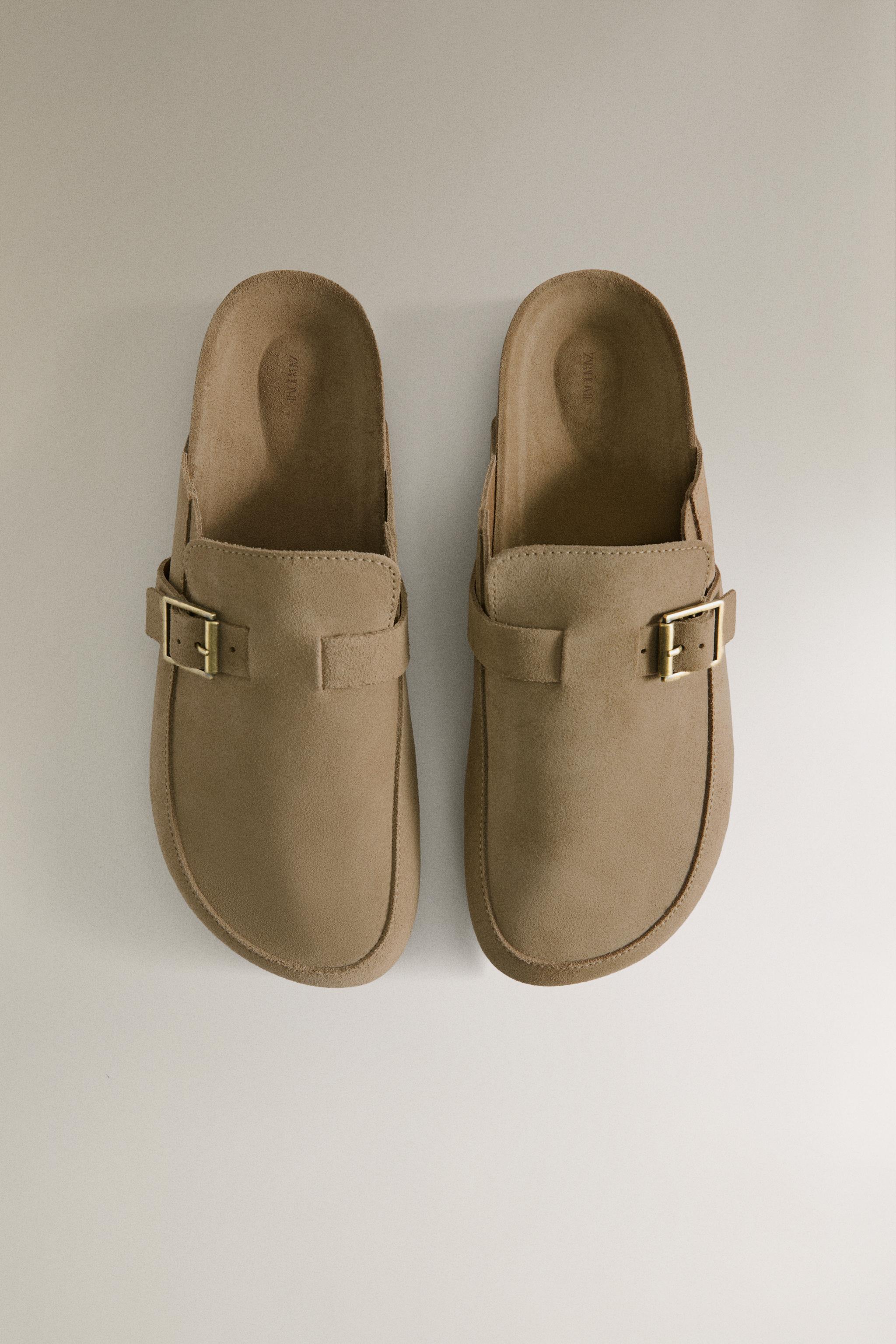 SABOT CUIR BOUCLE