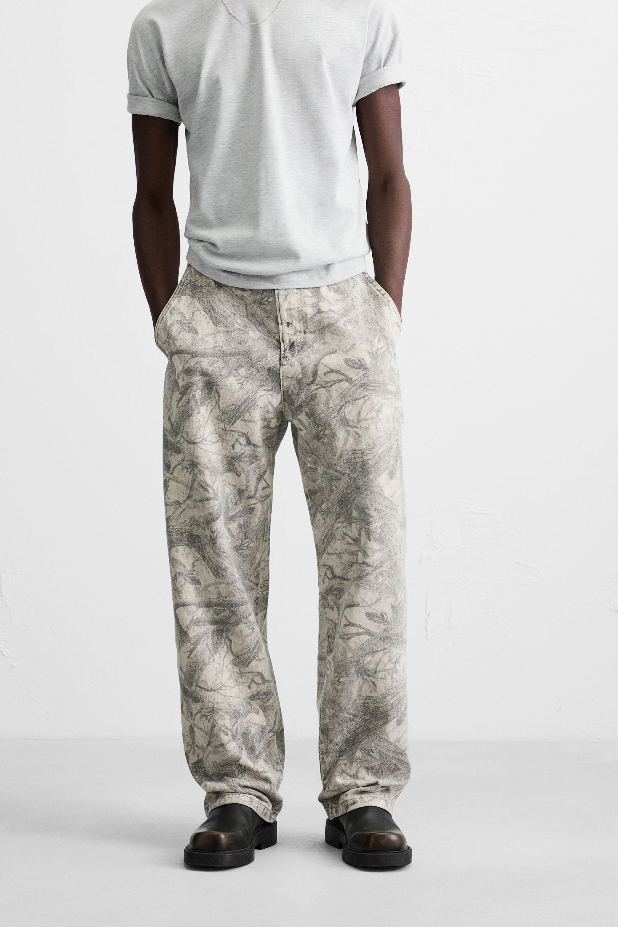 PANTALON DE CHARPENTIER À IMPRIMÉ ABSTRAIT