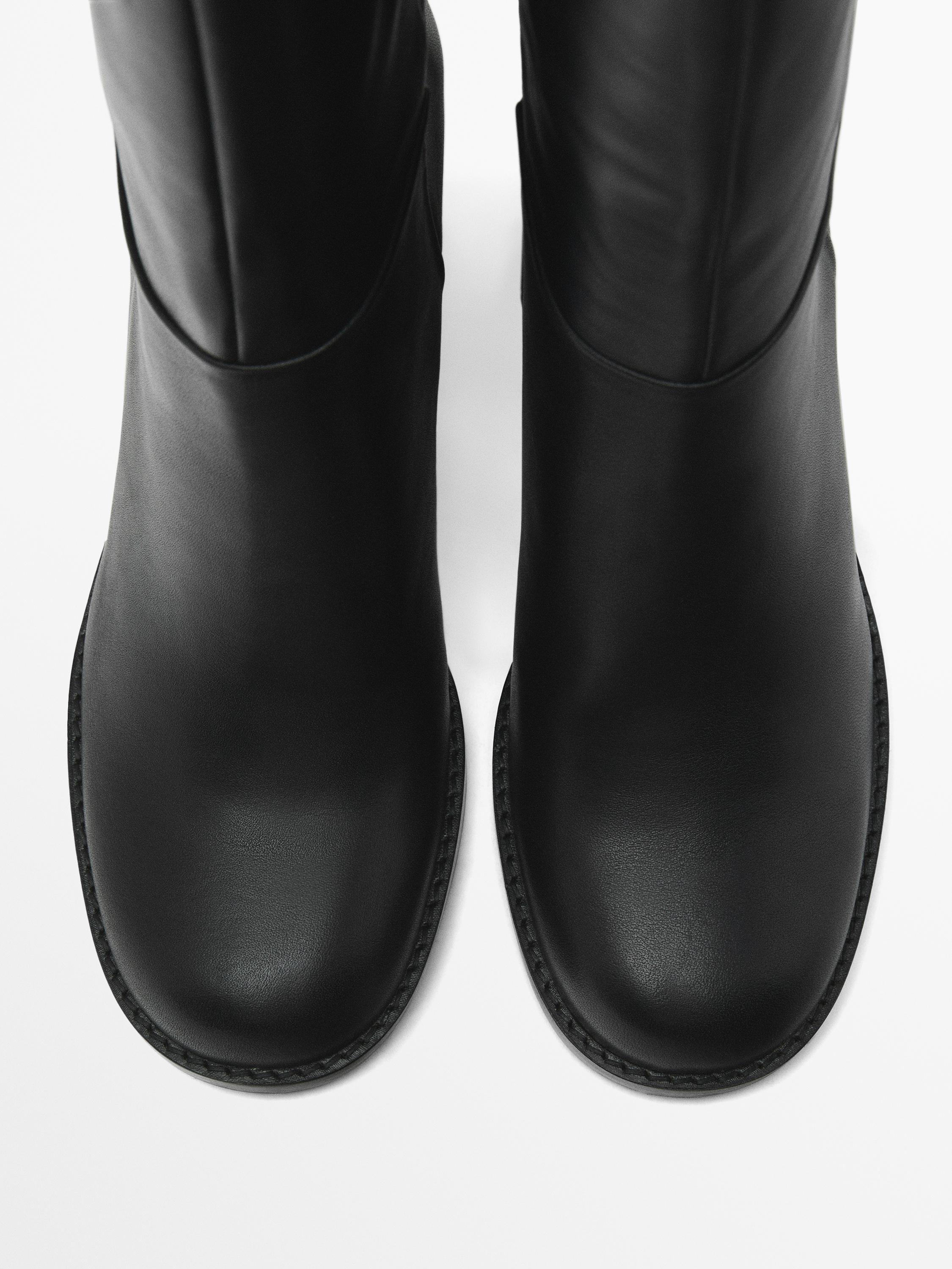 Bottes talon large