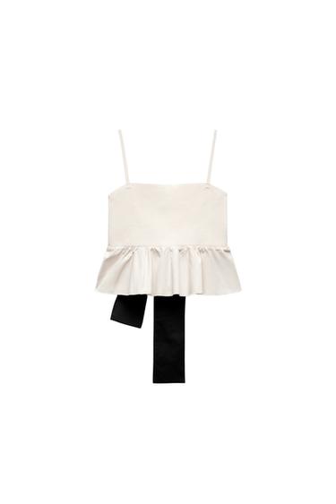 KNIT TOP WITH BOW