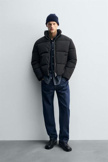 WATER-REPELLENT PUFFER JACKET - Black by Zara