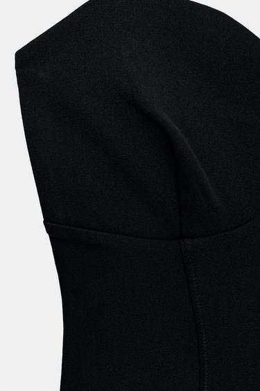 BODY À BRETELLES AVEC DÉCOLLETÉ EN CŒUR - Noir de Zara - Image 4