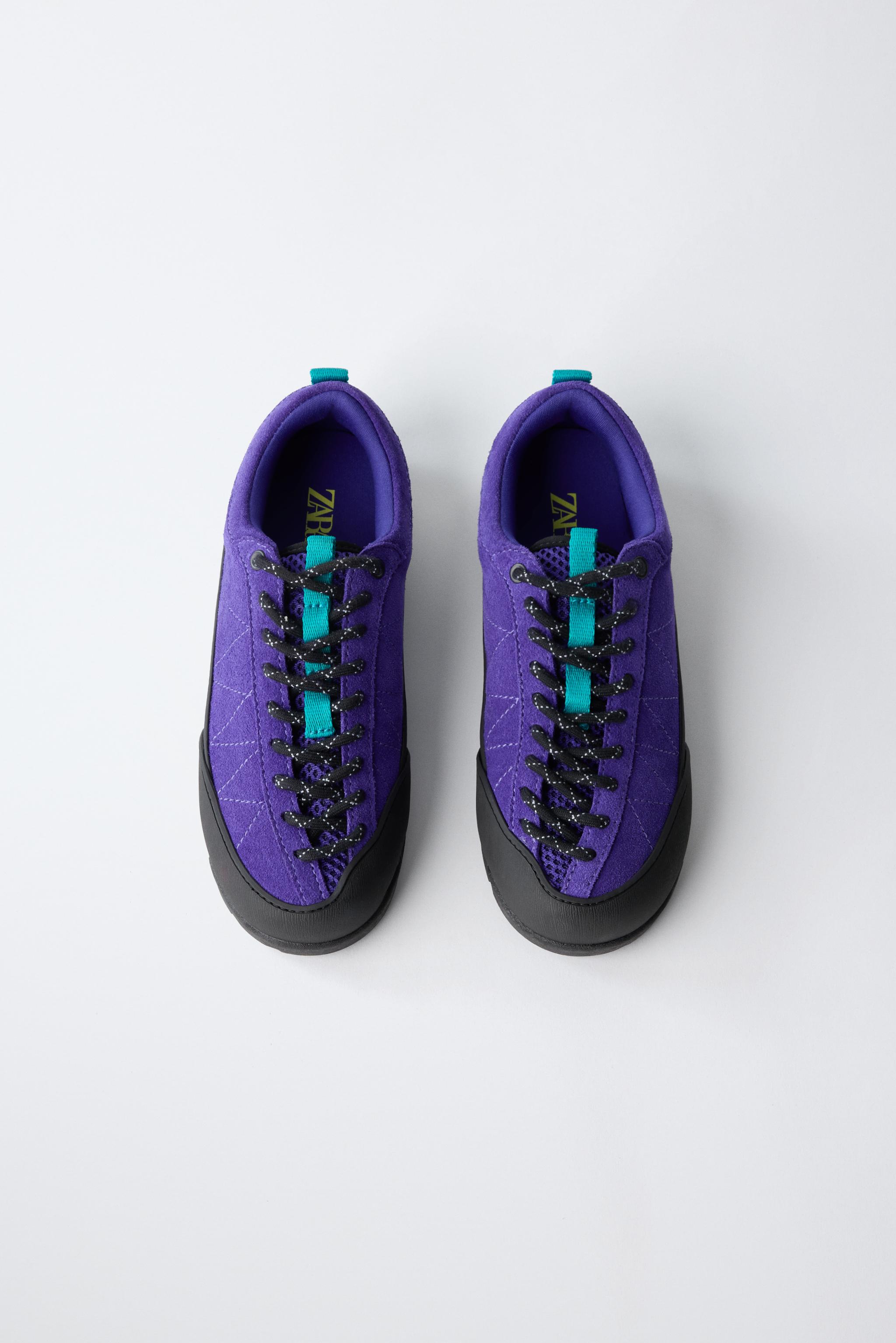 CONTRAST SNEAKERS — Lilac