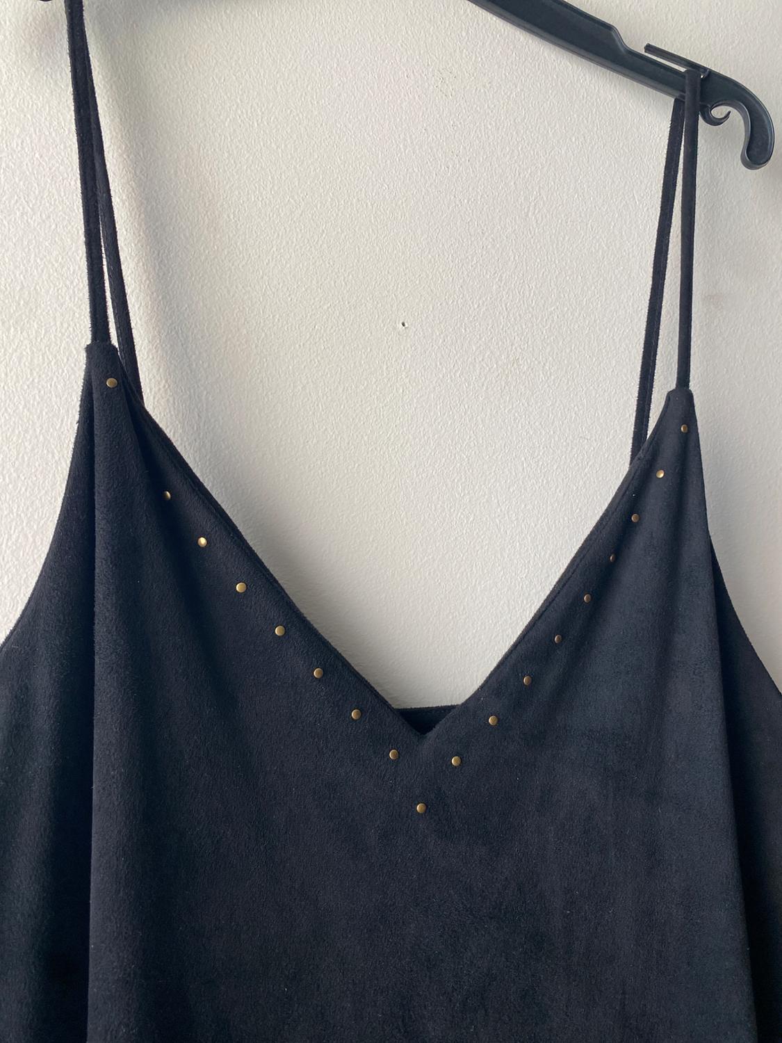 STUDDED FAUX SUEDE DRESS - Image 3