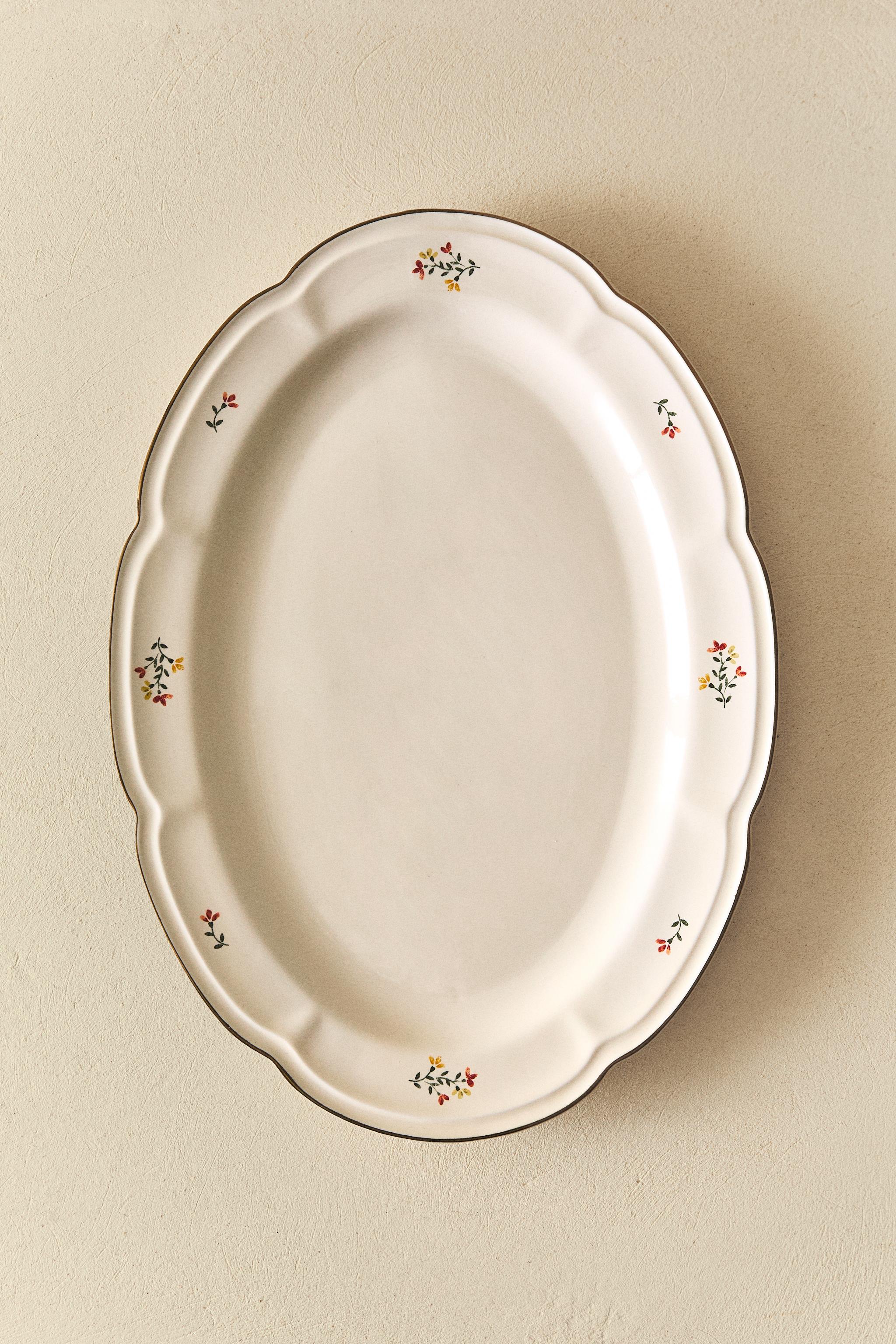 PLAT PORCELAINE FLORAL