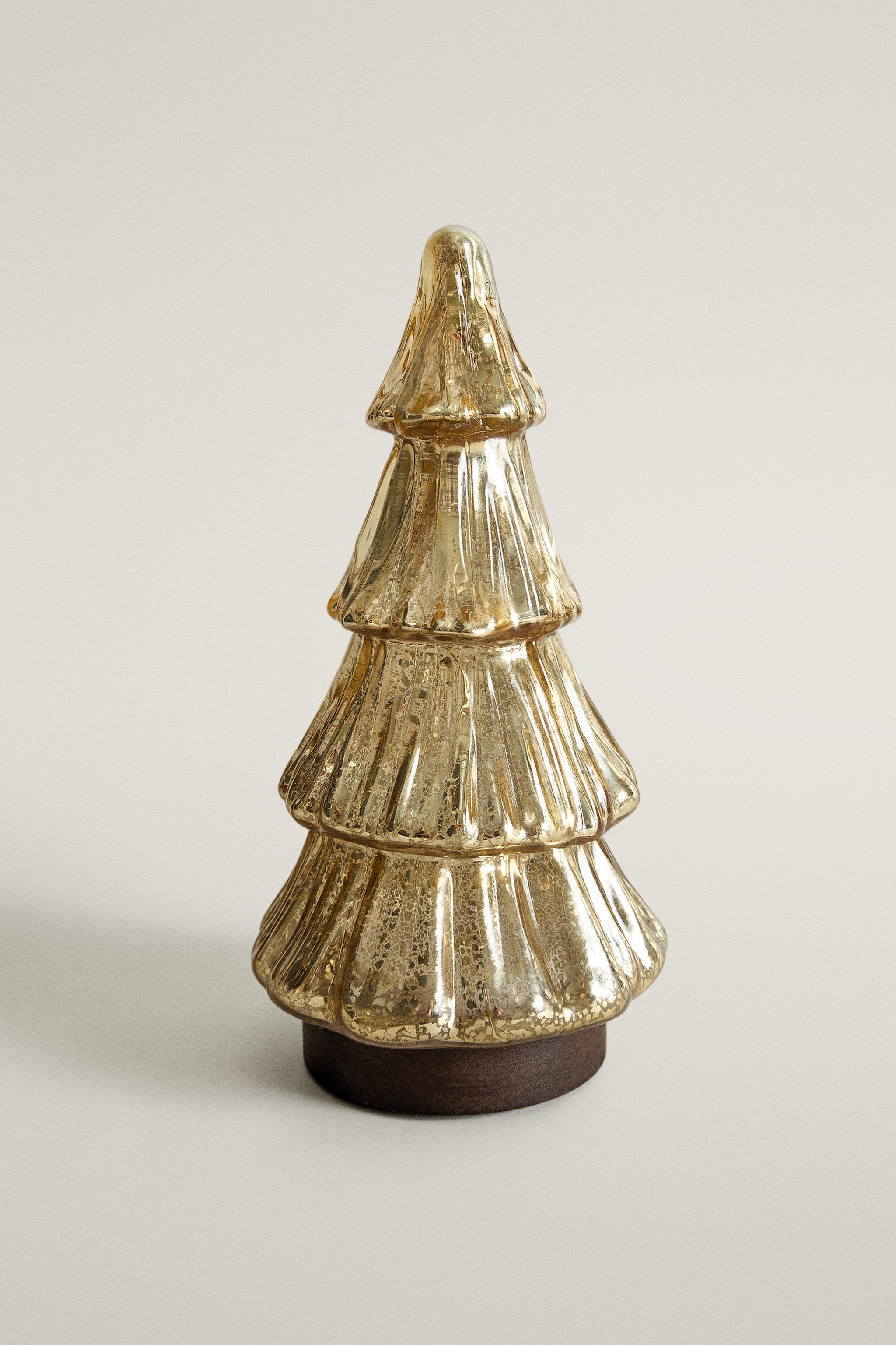 GLASS CHRISTMAS TREE LIGHT (12.2 IN)