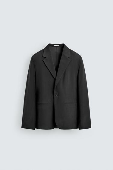 FLIESSENDER BLAZER IM RELAXED FIT - Schwarz von Zara