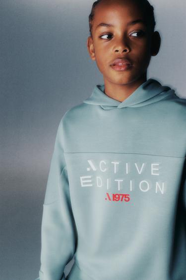 SPORTY HOODIE - Blue / Grey by Zara