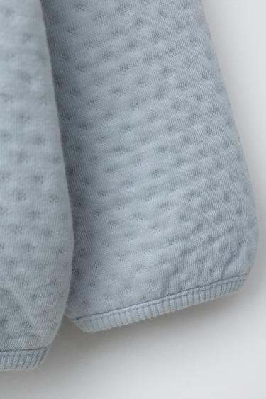 PUFFER JACKET WITH EMBROIDERED RUFFLES - Light blue by Zara - Image 3