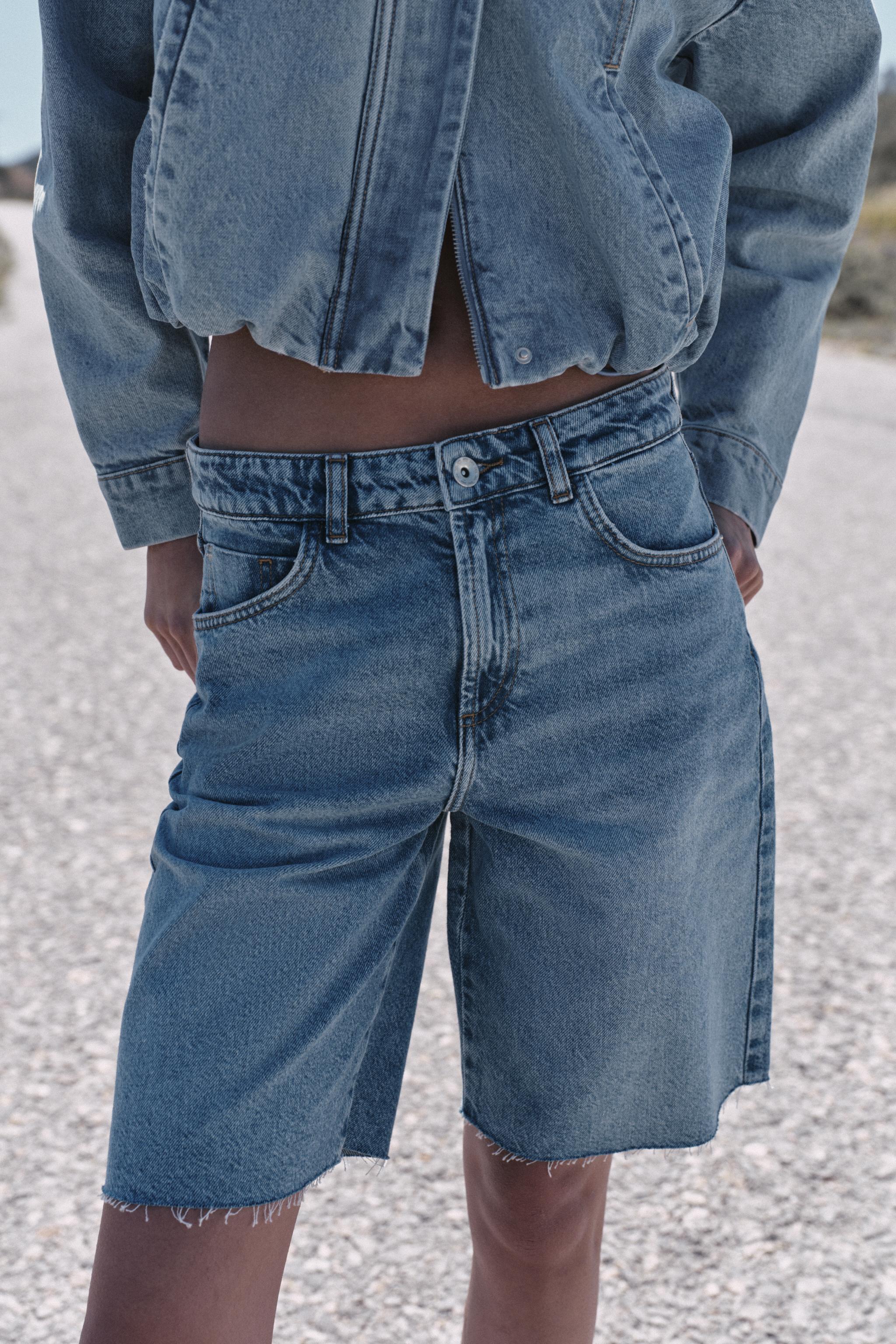 Z1975 ORTA BEL DENIM BERMUDA - Görsel 2