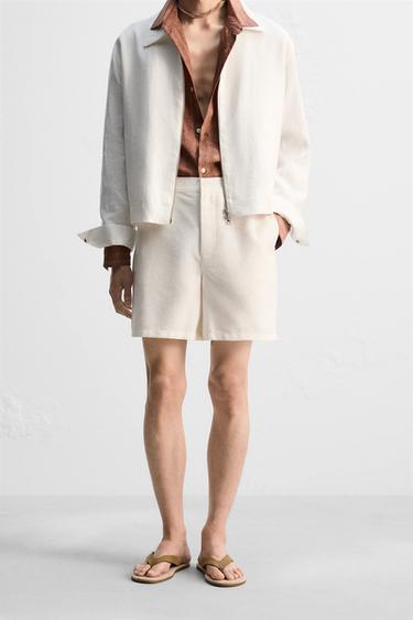 Zara 休閒版短褲 - 白色