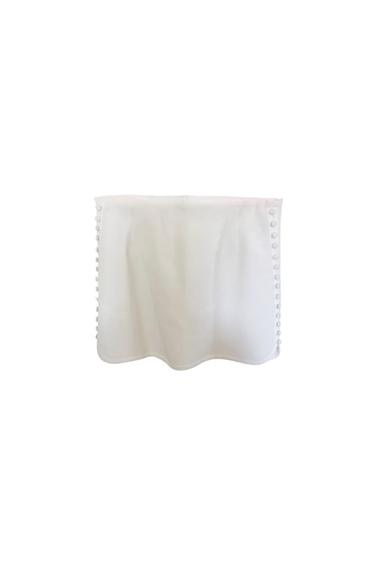 IVORY SATIN SKIRT