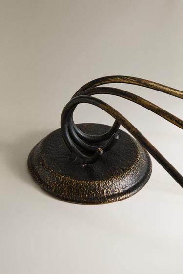 TRIPLE IRON CANDELABRA - Rust by Zara - Image 2