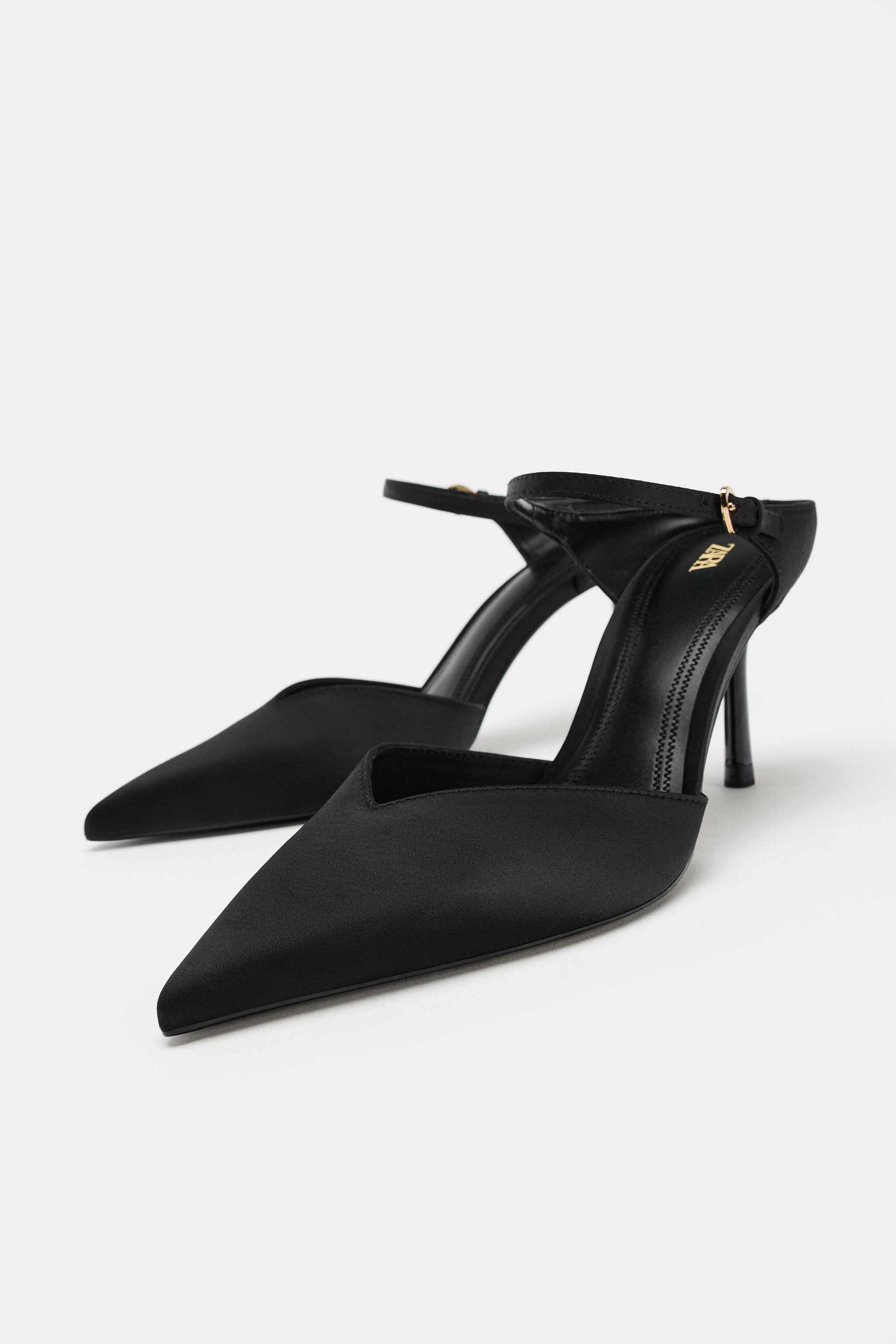 Женские туфли Zara BUCKLE DETAIL HEELS — фото 4
