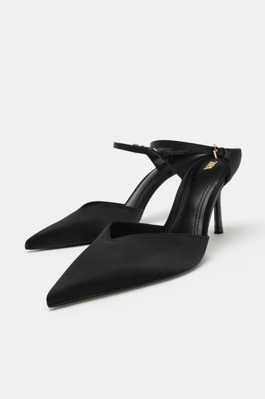 CHAUSSURES À TALONS AVEC DÉTAIL DE BOUCLE - Noir de Zara - Image 3