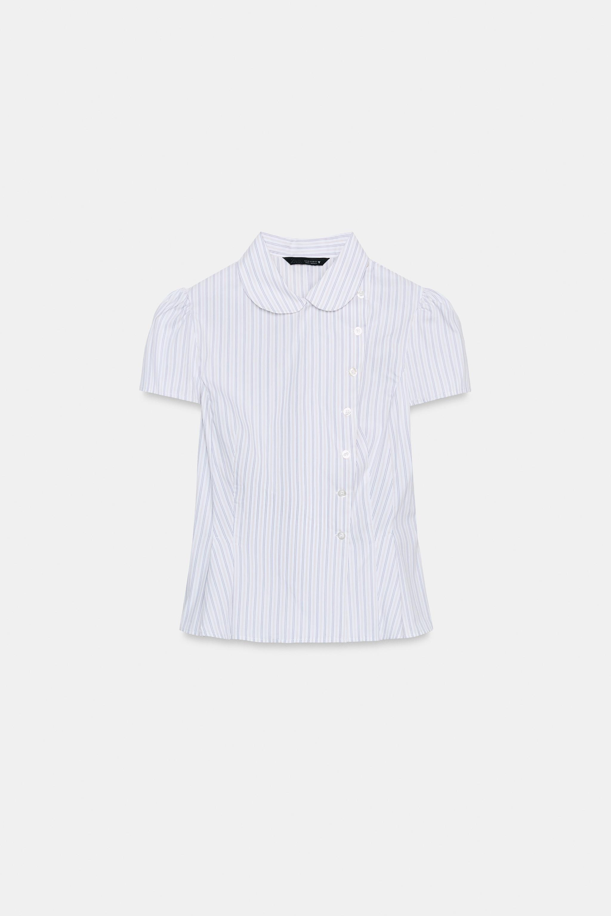 STRIPED POPLIN SHIRT