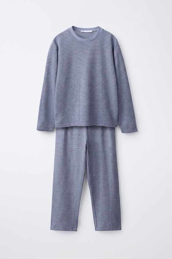 6-14 YEARS/ STRIPED PYJAMAS - Blue / Grey de Zara - Imagen 0