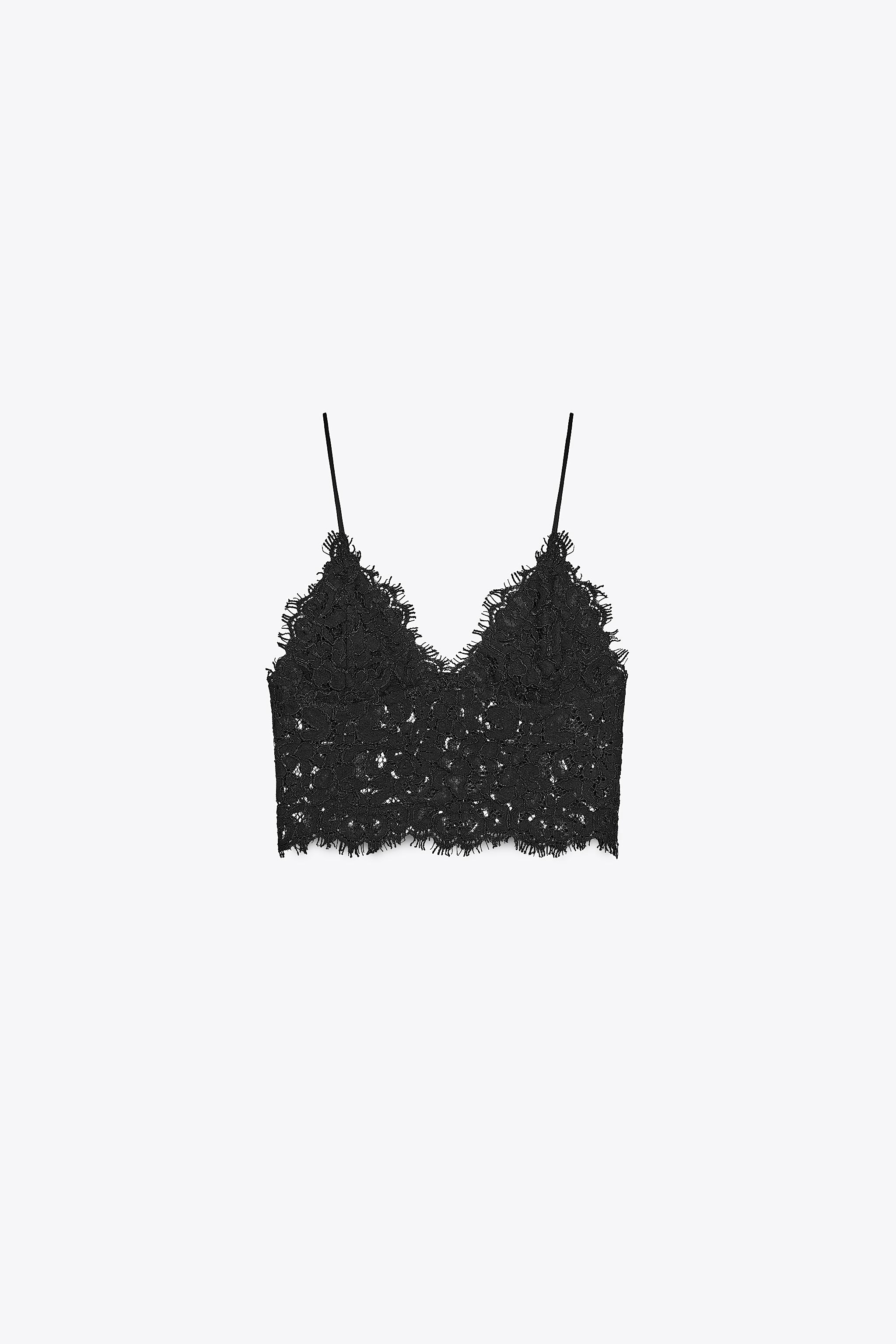 EMBROIDERED CROPPED TOP