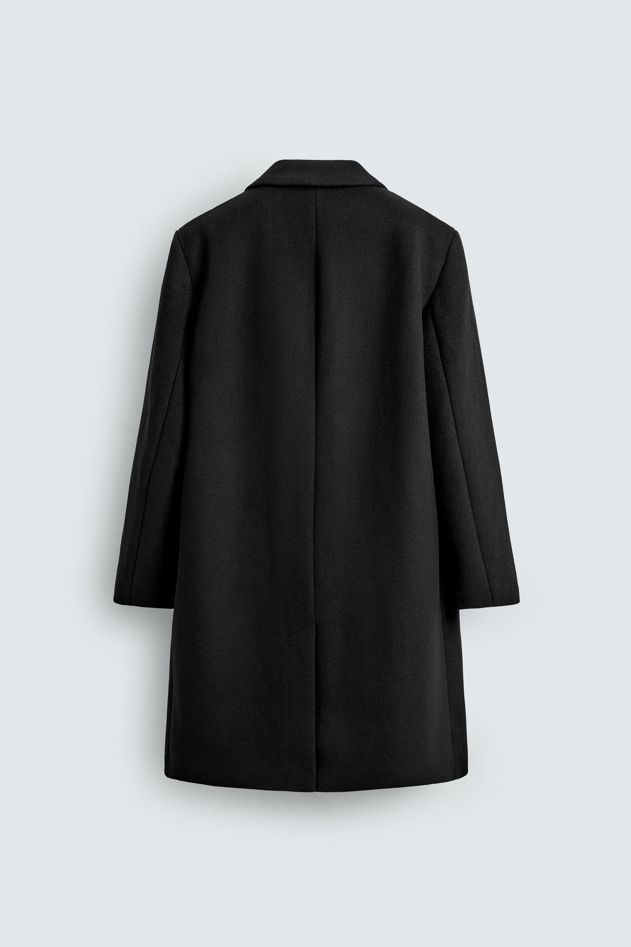 ZARA ブラック ウールコート Mサイズ REGULAR FIT WOOL COAT - Black | ZARA United States
