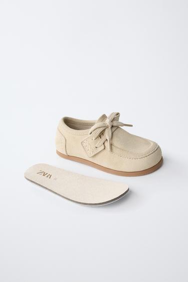 CHAUSSURES BAREFOOT EN CUIR - Marron sable de Zara - Image 3