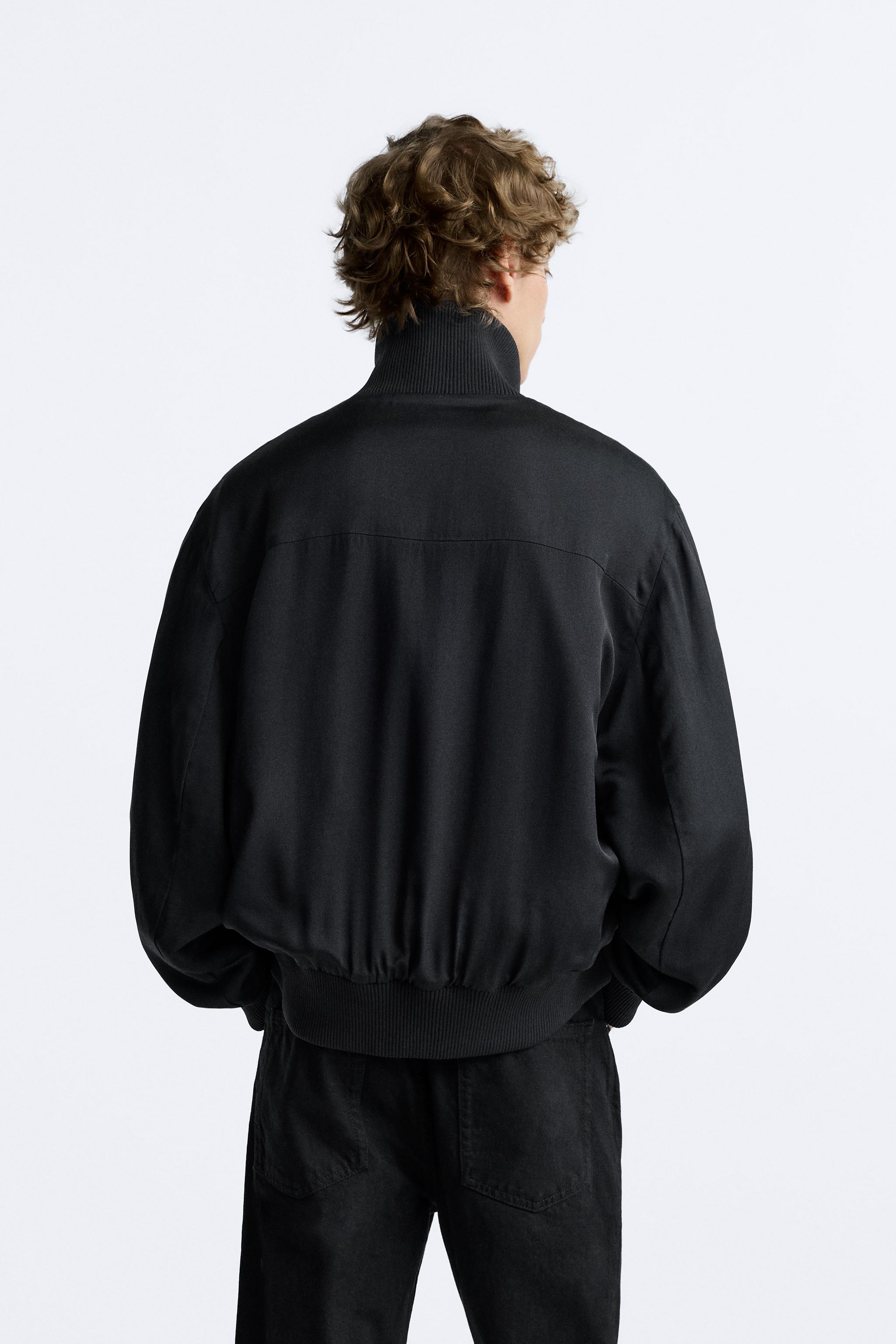 WOOL - SILK BOMBER JACKET