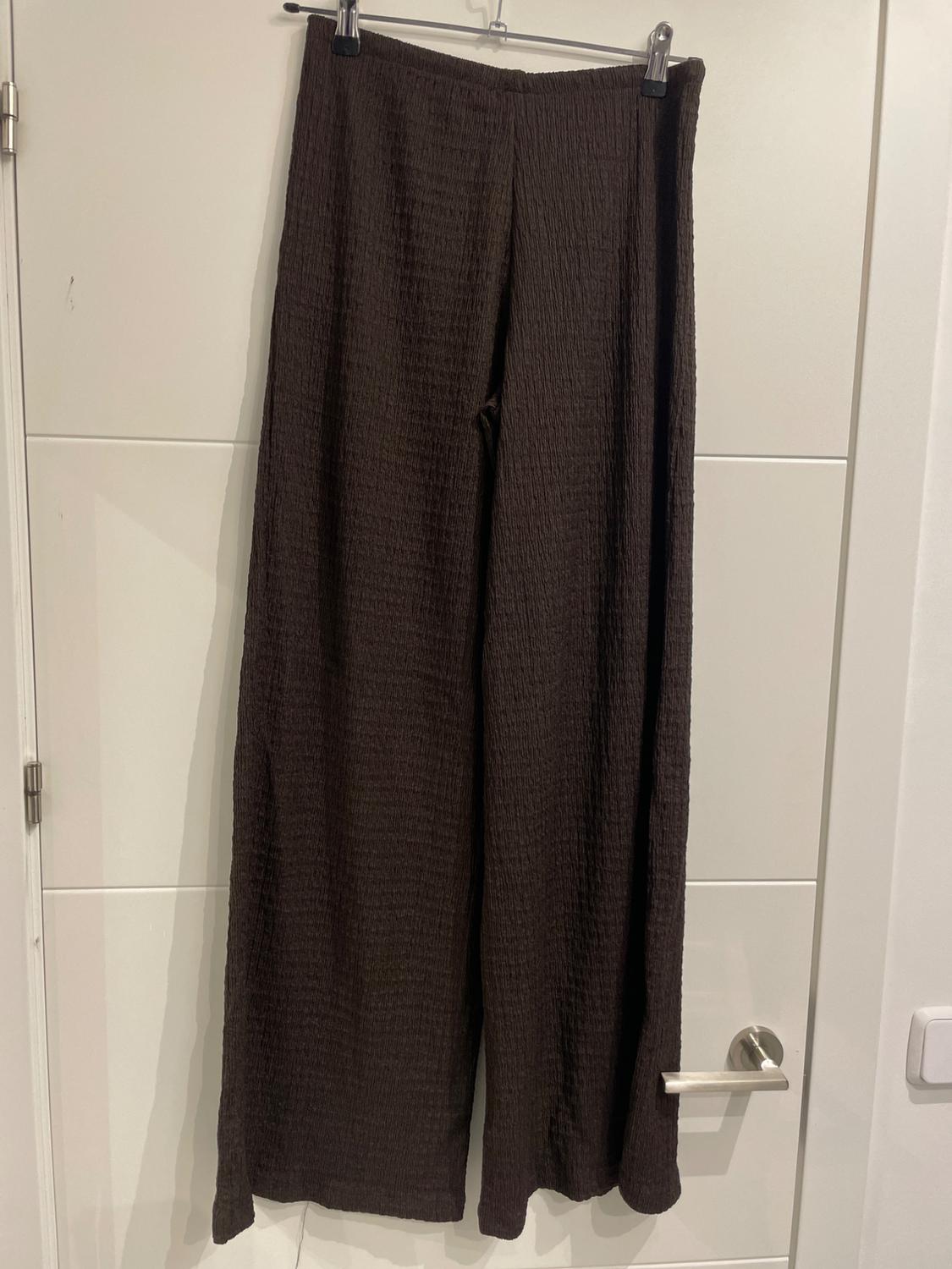 TEXTURED STRAIGHT-FIT TROUSERS - Image 2