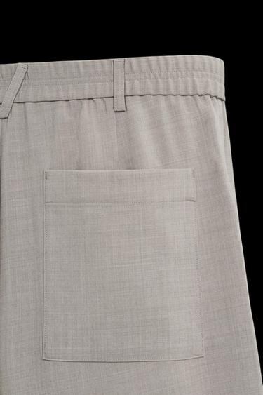 STRAIGHT-LEG TROUSERS - Stone by Zara