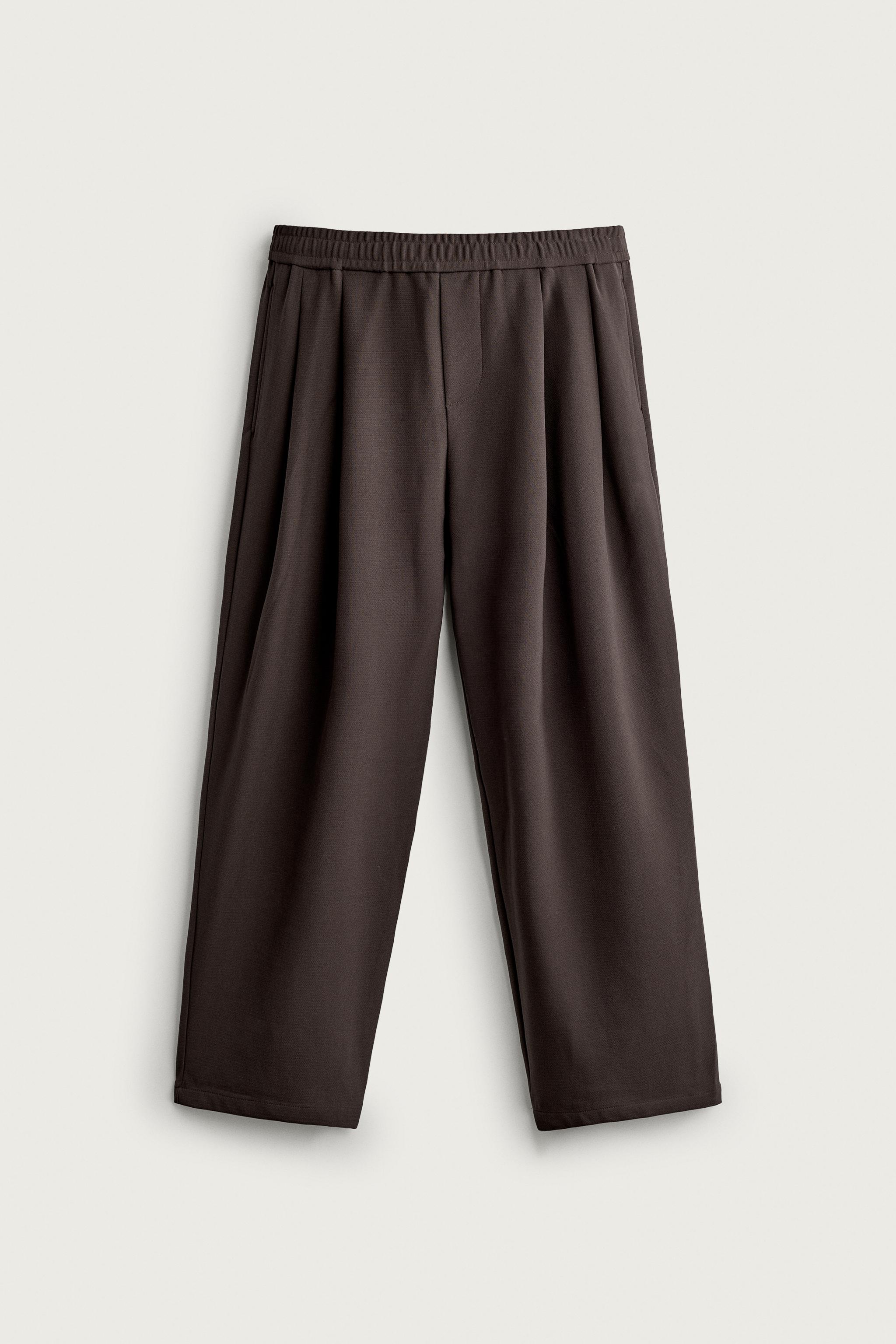 COMFORT RELAXED-FIT PANTS - Brown | ZARA United States