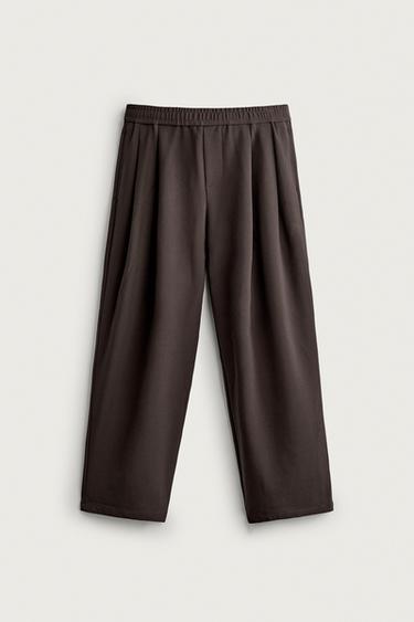 COMFORT RELAXED-FIT PANTS — Brown 1