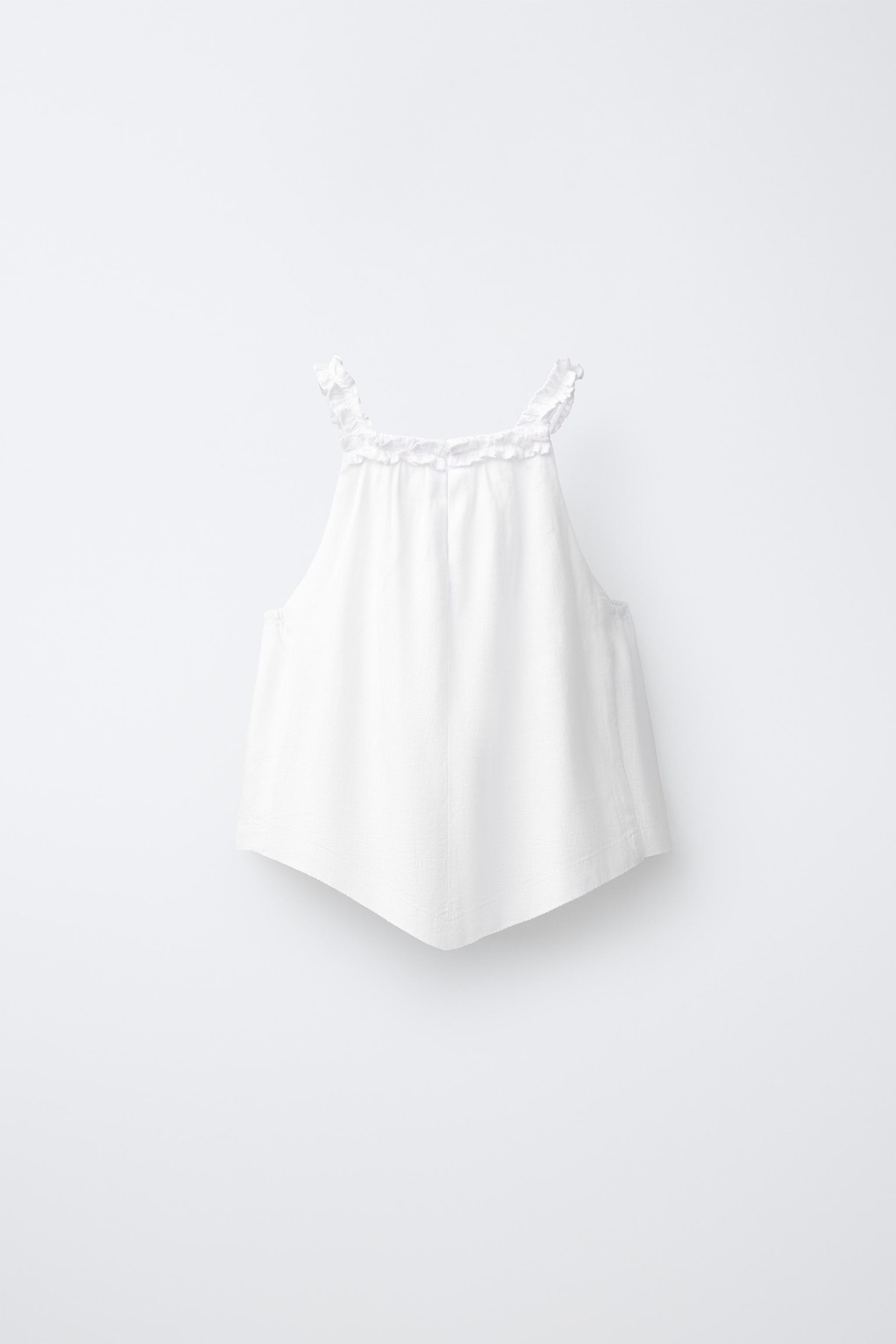 TOP HALTER AVEC LIN