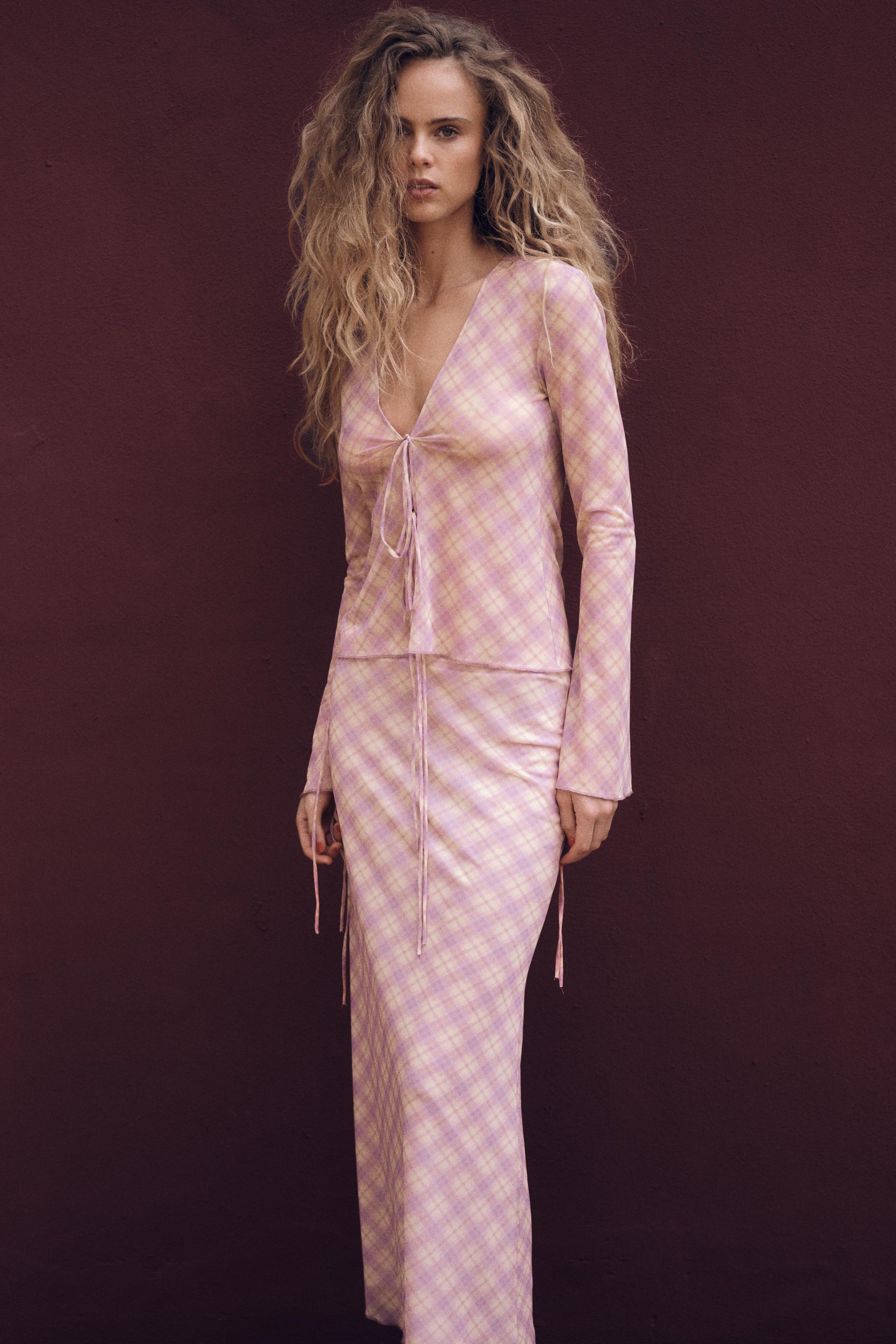CHEMISE EN TULLE IMPRIMÉ