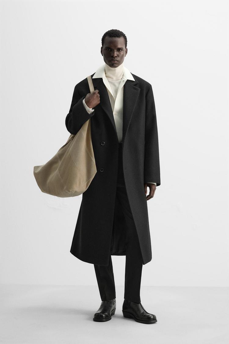 Abrigo Zara Black Friday Hombre Abrigo Largo Hombre Moda Abrigo
