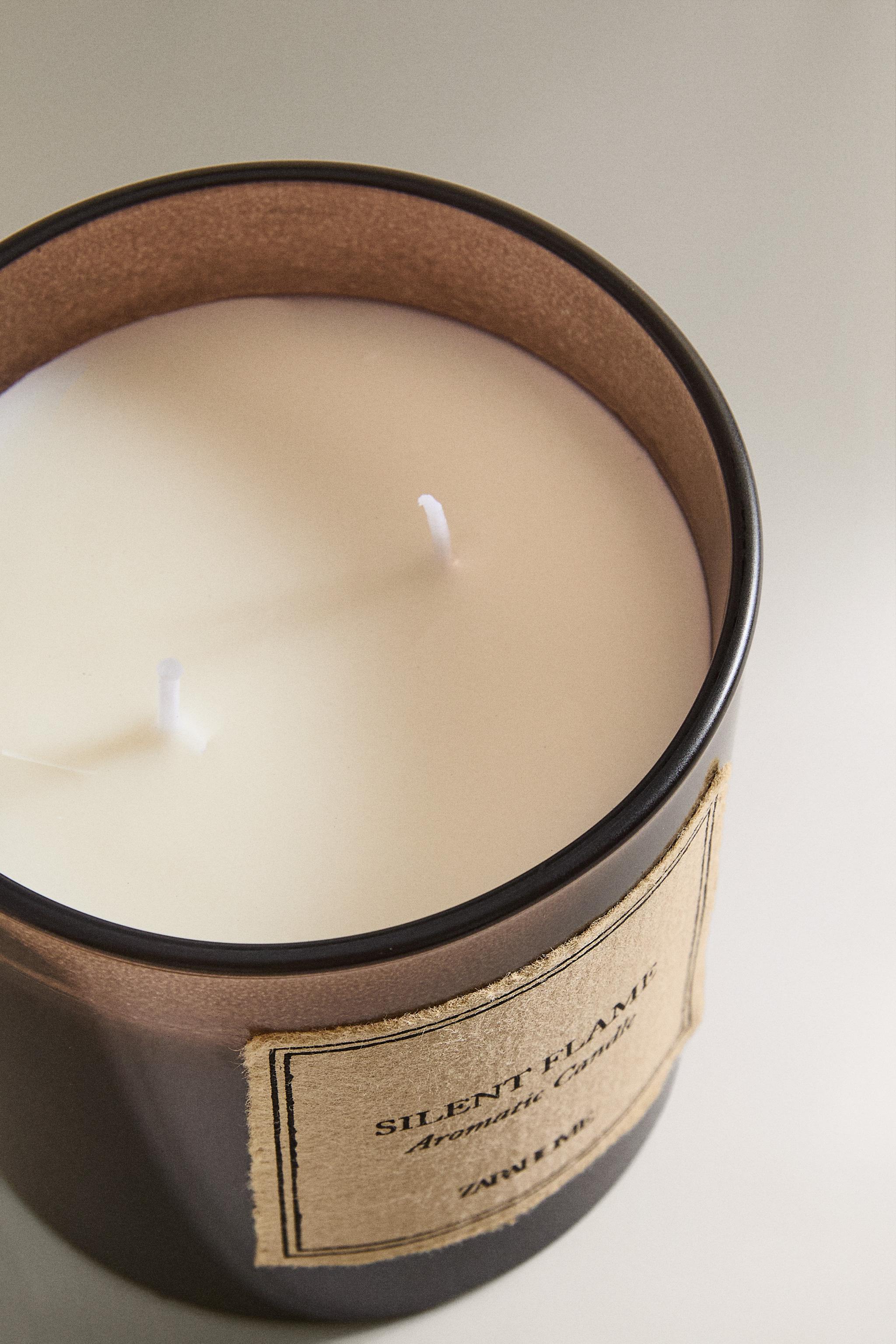(350 G) SILENT FLAME SCENTED CANDLE