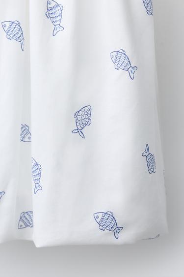 CONTRAST BALLOON DRESS - White by Zara